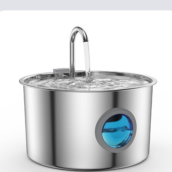 Stainless Steel Pet Water Fountain 3.2L with Filters, USB Powered