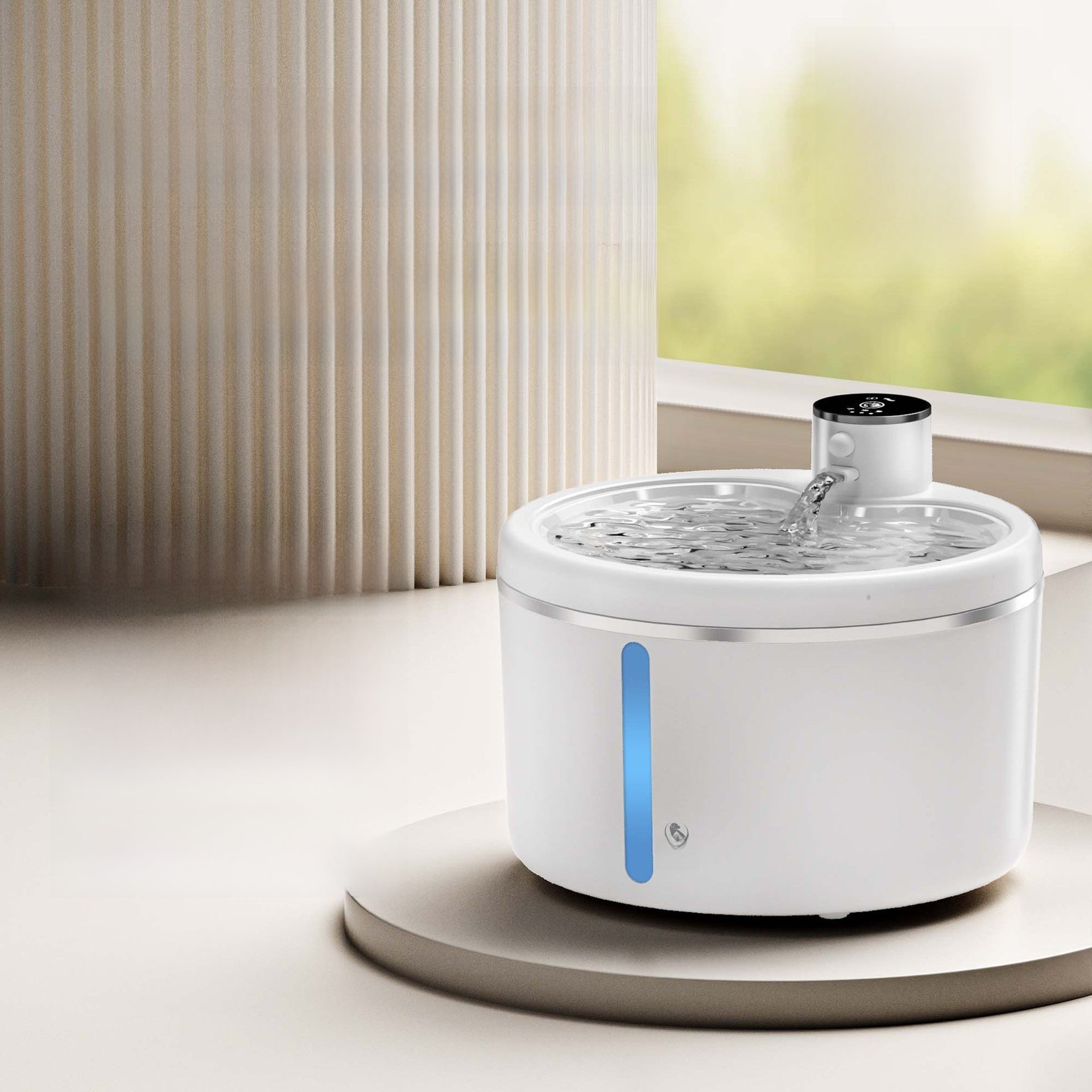 Wireless Smart Pet Water Dispenser with 4000mAh Battery, Sensor and Circulating Filter