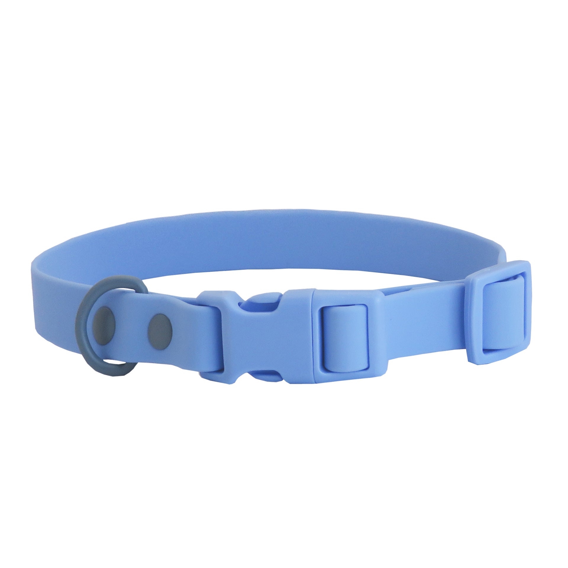 Waterproof wipe-clean PVC dog collar in 12 colour options