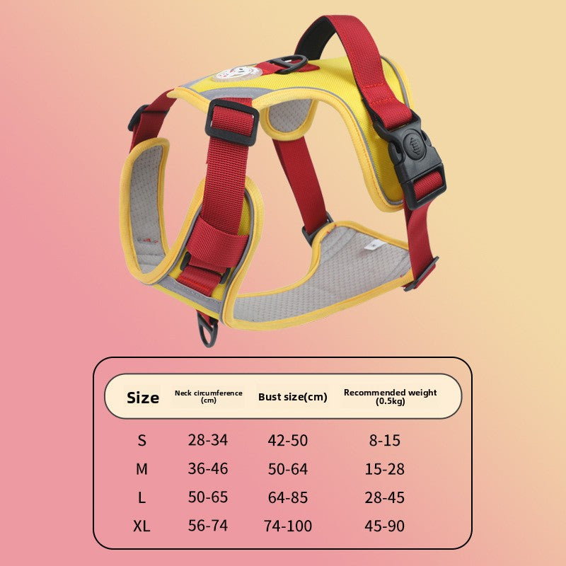 Reflective vest harness for large dogs, available from Pet Royale UK