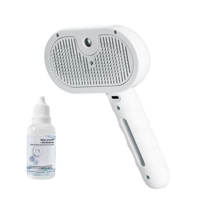 Steam Spray De-Shedding Comb, Water Mist Massage Brush for Pets
