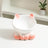 Ceramic Cat Bowl with Angled Mouth and Reaching Hand Designs, Easy-Clean Pet Food Dish