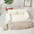 Pet sofa bed with removable washable cover, shown in 4 colours and styles