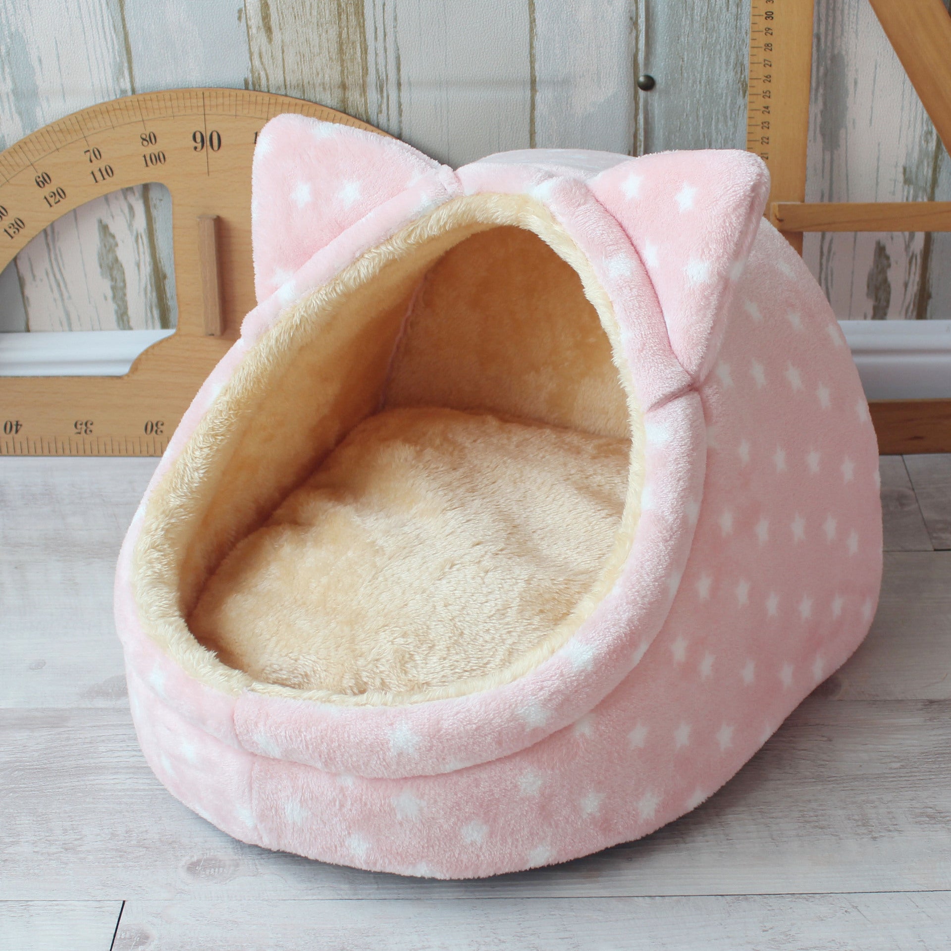 Enclosed Pet Kennel House with Soft Cushion for Dogs and Cats
