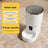 Automatic Pet Feeder 4L with Timed Feeding and Optional App Control for Cats and Dogs