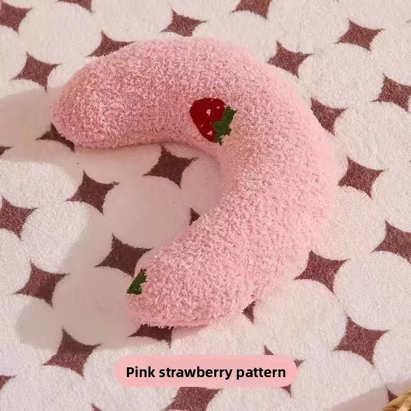 Soft U-shaped cotton linen pet pillow, product image 6