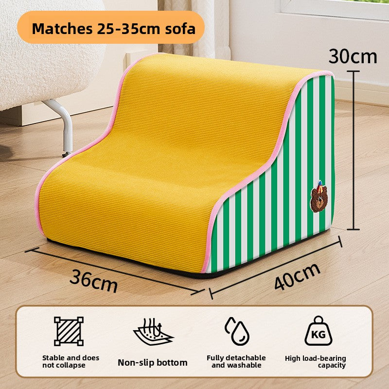 Gentle slope two-step dog stairs, additional product photo