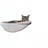 Compact metal cat climbing frame with integrated bed