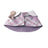 Checked cotton pet cape collar for dogs and cats, in use with a pet