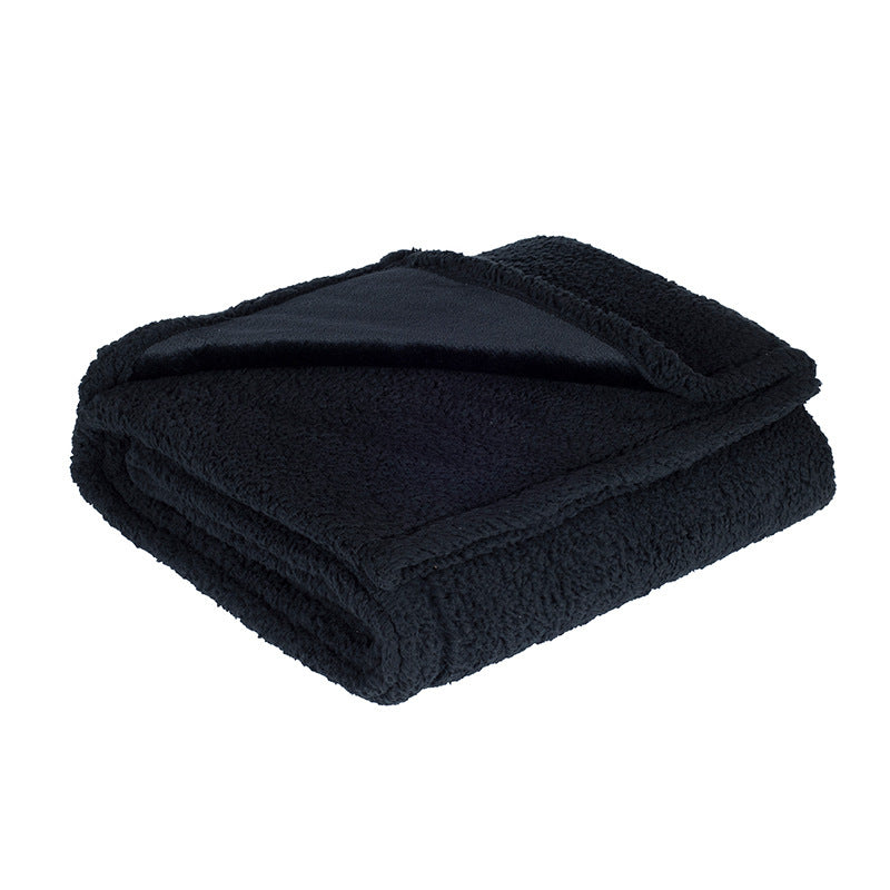 Miami blue reversible pet blanket in large size