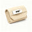 PU leather dog collar and lead in apricot with bag holder