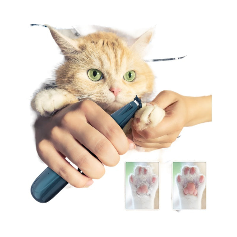 Ceramic Blade Pet Paw Trimmer with LED Light and Limit Comb
