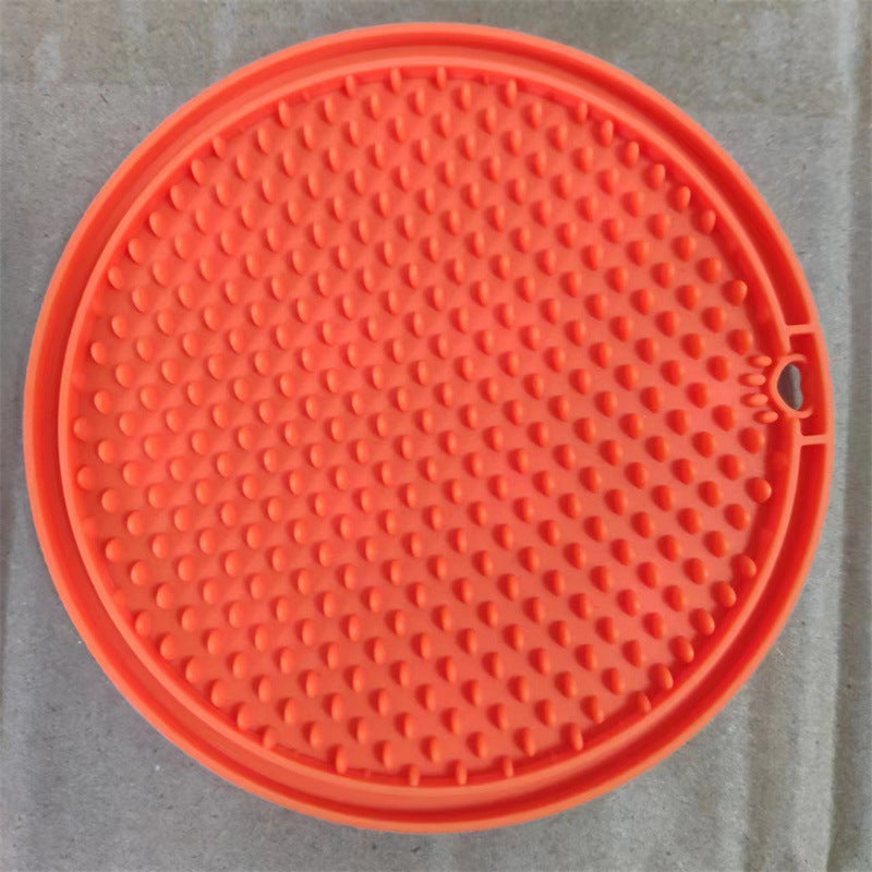Lick pad with suction cups for cats and dogs in Cyan, extra detail view