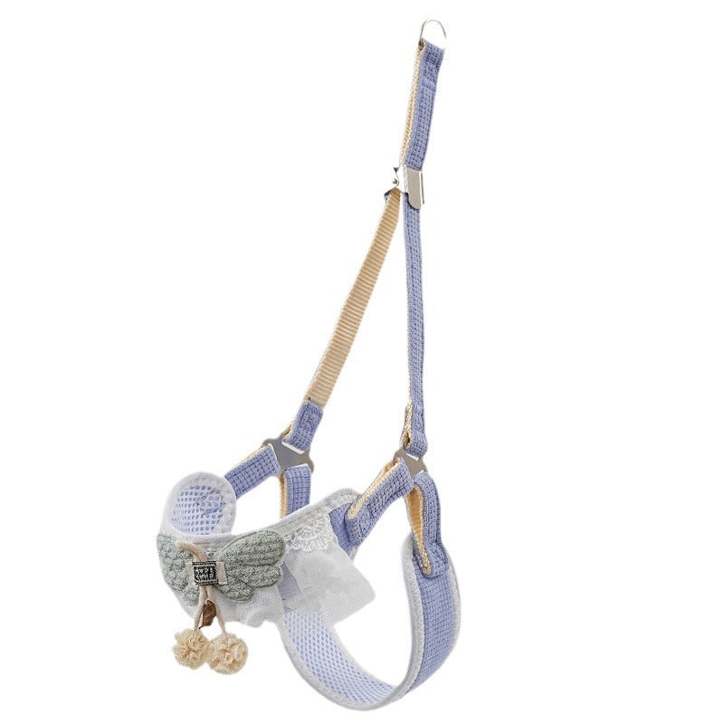 Small pet vest harnesses and leads in five floral styles