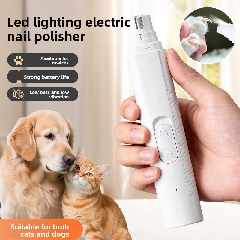 Electric Pet Nail Grinder, Low Noise Claw Trimmer and Smoother