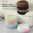 Light grey plush round donut pet bed for cats and dogs, photo 2