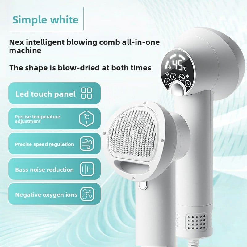 Pet hair dryer brush for dogs and cats in White, Dryer and Comb