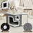 Grey foldable cat cave bed with side entrance, view 3