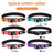 Reflective padded dog collar with locking buckle in Turquoise Green, front view