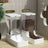 Gravity Pet Water Dispenser and Food Feeder Set for Cats and Dogs, 3.3L to 8.5L