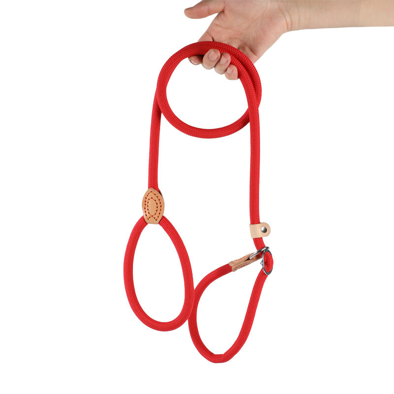 Heavy-duty braided slip dog lead in 7 colour options