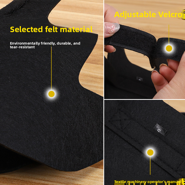 Black felt bat wings costume for cats with strap
