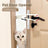 Door gap mesh screen with cat flap, main product photo