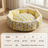 Open Dog Kennel Mat with Cute Print, Warm Spacious Bed