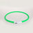Rechargeable LED silicone dog collar in Red, side view