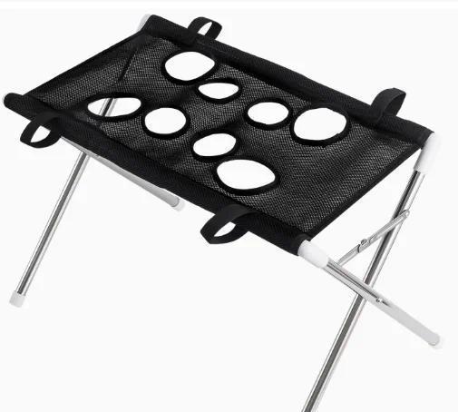 Detachable pet grooming and bathing stand with hammock in Black