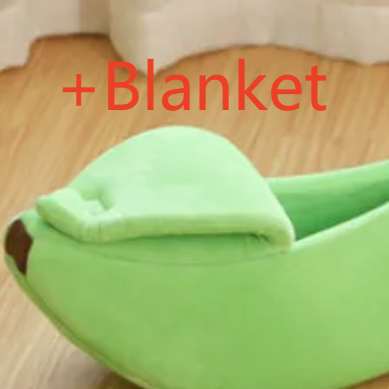 Playful fruit-shaped pet bed with curved sides, second detail photo