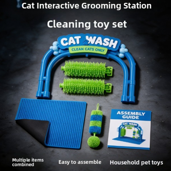 Electric Cat Grooming Station with Deshedding Function