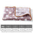 Small coral fleece pet mat in Brown Paw, photo from another angle