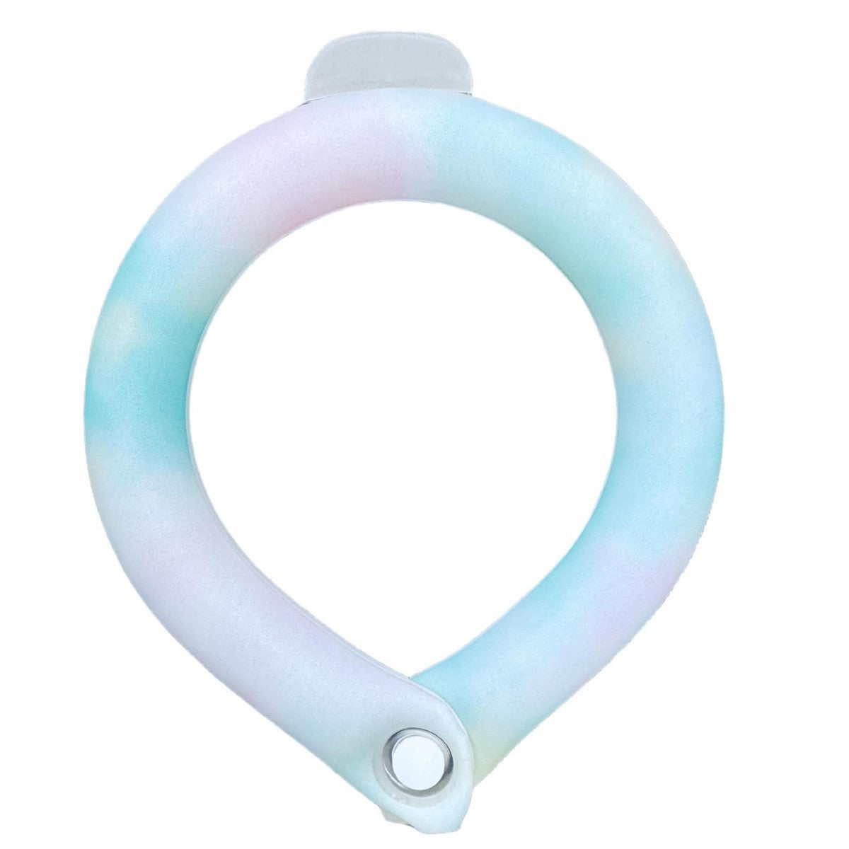 Cooling collar for dogs and cats in Smoke, side view