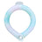 Cooling collar for dogs and cats in Smoke, side view