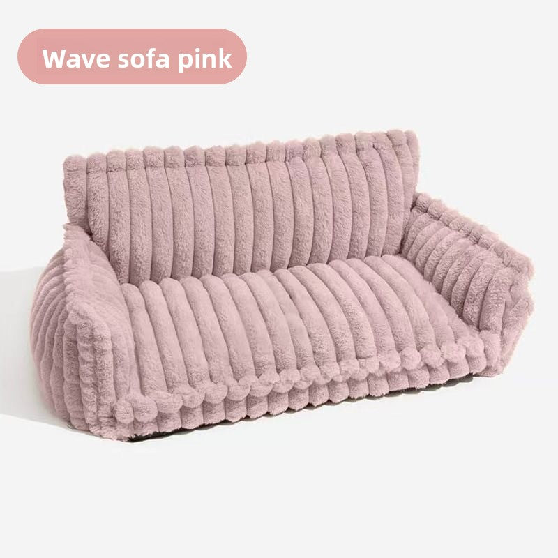 Removable washable plush pet bed with grid mat, photo 23 of 37