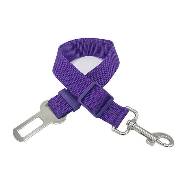 Nylon dog car seat belt lead, ideal for car journeys