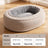Corduroy Oval Pet Sofa Bed with Removable Washable Cover