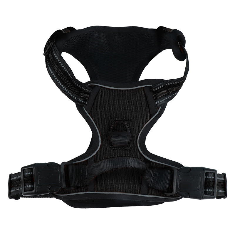 Reflective burst-resistant dog harness, 4 sizes available from Pet Royale UK