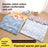 Double-sided thick flannel pet mat with grey stars