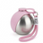 Pink foldable pet water bottle with built in bowl, view 4