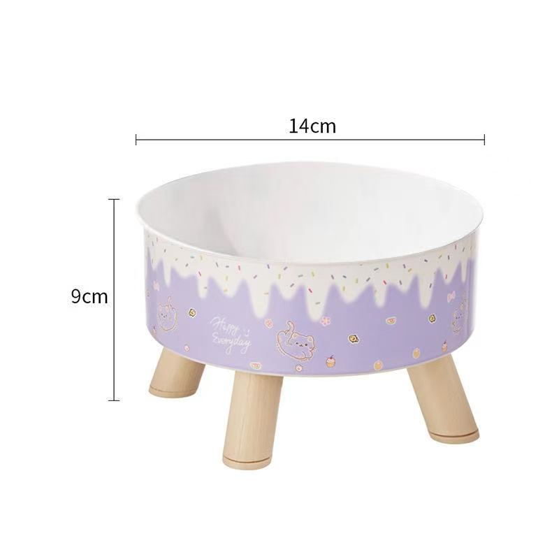 Elevated Pet Food Bowl with Stainless Steel Insert