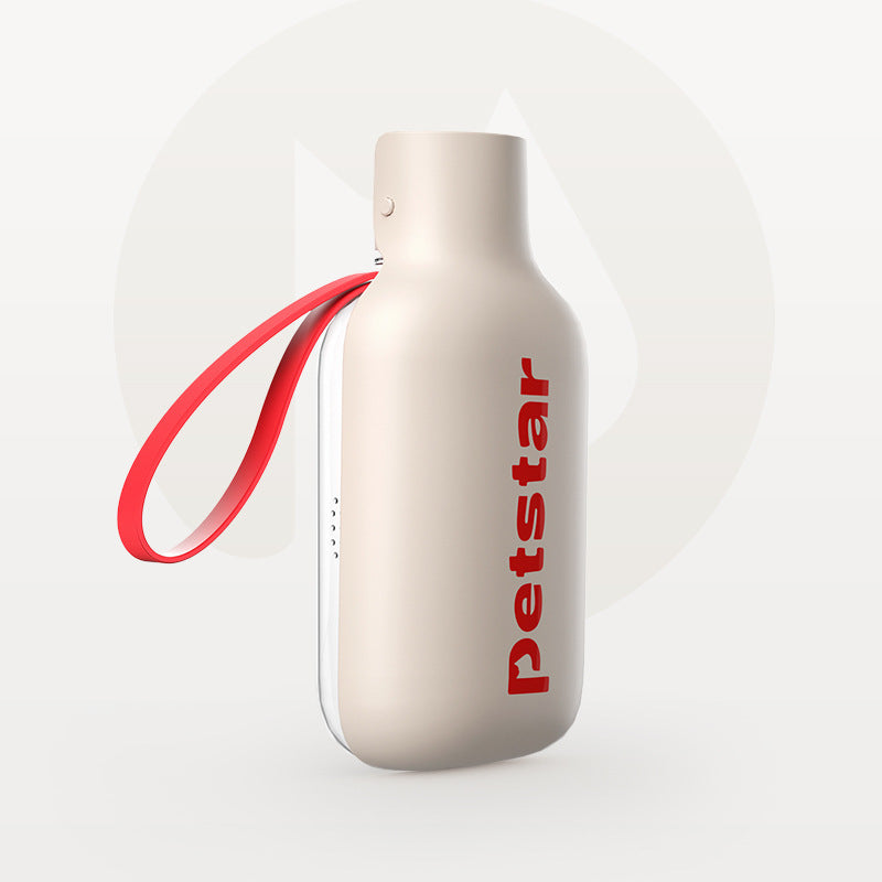 Portable Pet Water Dispenser Bottle in 350ml or 550ml with Leak-Proof One-Handed Press