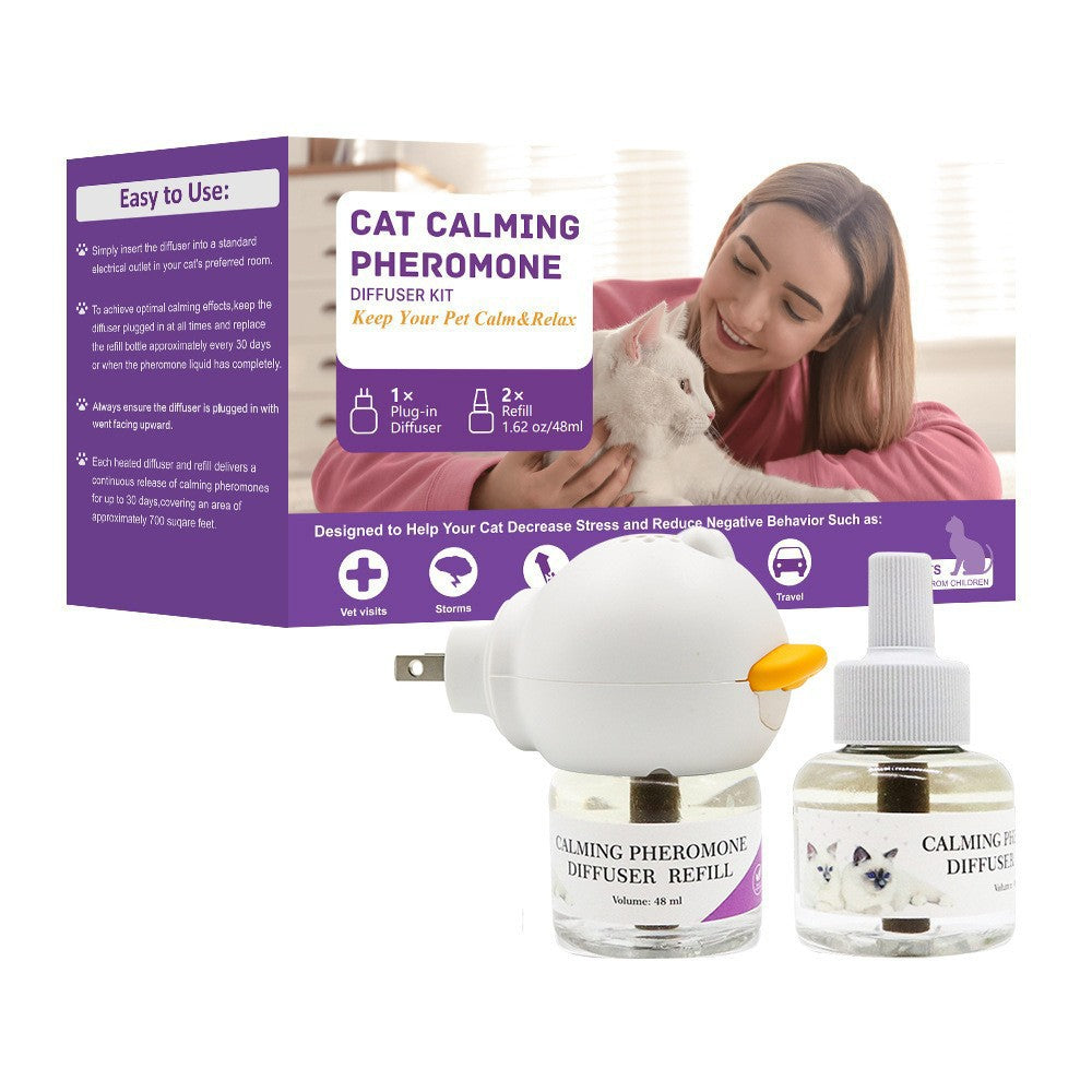 Calming Pheromone Diffuser Starter Set with Refills, UK Plug