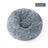 Plush round padded dog and cat bed in Gradient Black