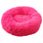 Light grey round deep sleep pet bed with soft plush, photo 81