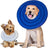 Lightweight waterproof pet recovery cones in many colours