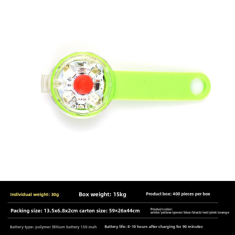 USB rechargeable LED pet collar light pendant glowing, product image 4