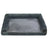 Cat lying on a light grey square sponge pet bed