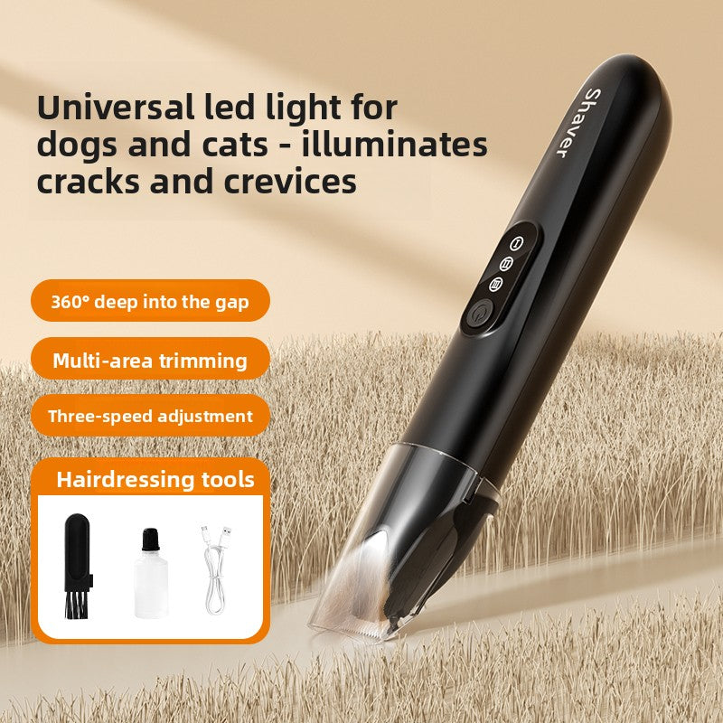 Wide Blade Pet Hair Trimmer with Dust Cover, Quiet Rechargeable